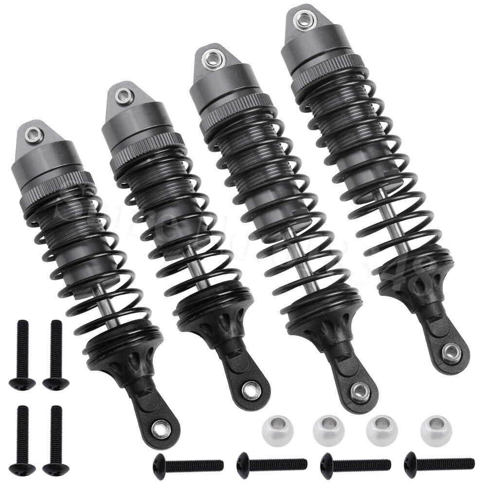 RC Car Shock Absorbers - Metal - for Traxxas Slash 4x4 2WD - Upgrade Parts: Grey 2798