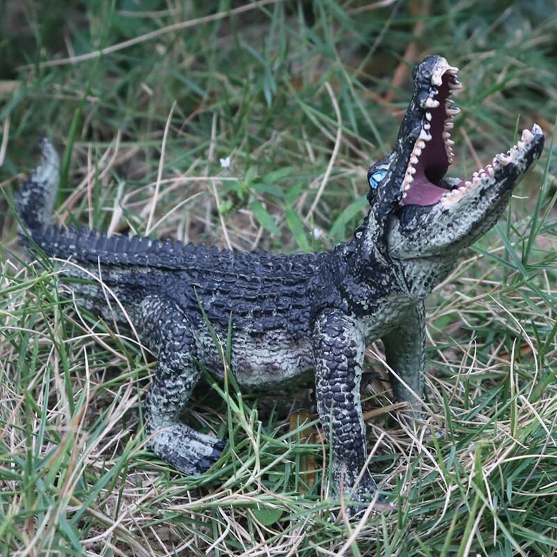 15*6*10cm barn leker nile krokodille alligator alligator amfibie dukke solid simulering vill dyr krokodille modell