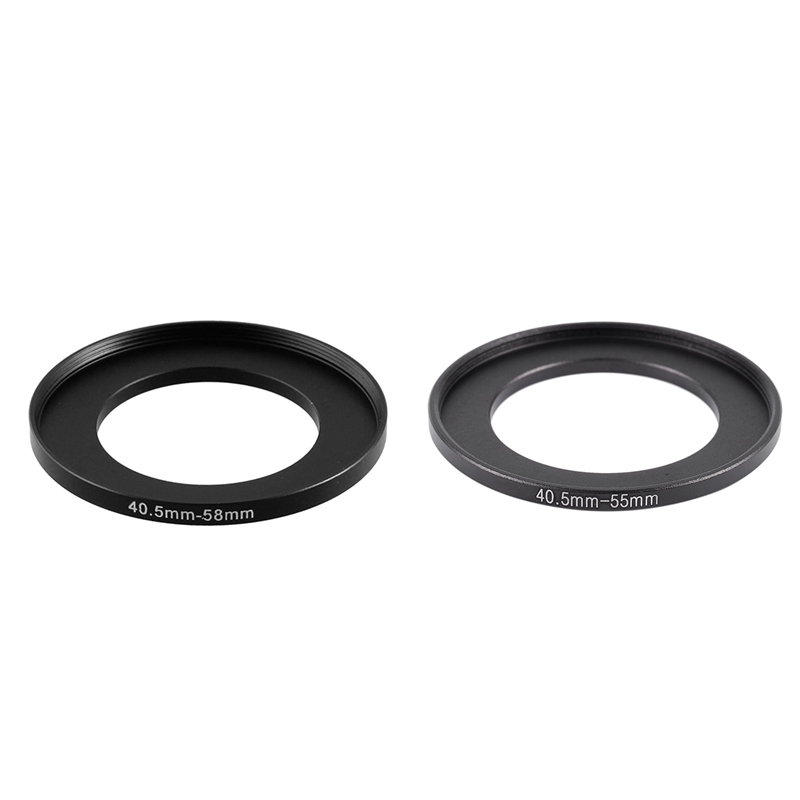 2 stück kamerareparatur-metall-Schritt-hoch-filterringadapter  - 40.5mm-58mm & 40.5mm-55mm: Ursprünglich Titel