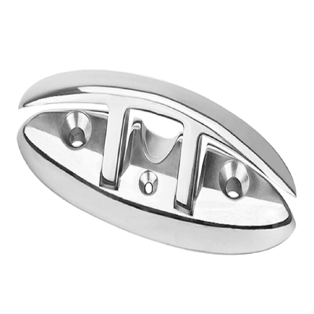 8.4 inch Long Heavy Duty Boat Flip Up Folding Dock Cleat Mooring Deck Cleats - 316 Stainless Steel Marine Hardware (60mm Width)