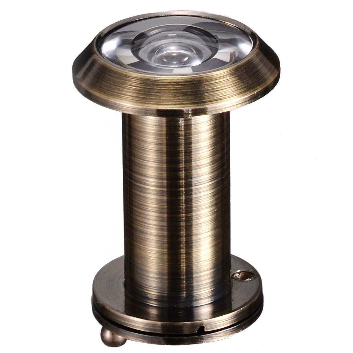 200 Degree Door Eye Spy Hole Hidden Pinhole Peephole Adjustable Glass Lens Security For Home Hardware Parts: Green Bronze