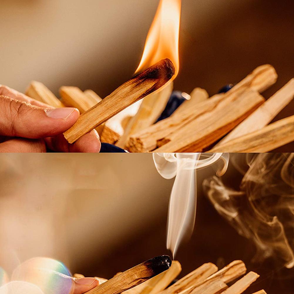 30G Palo Santo Wood Smudging Stick Wooden Palo Santo Helps To Keep Away Mosquitos And Insects For Its Calming Effects Ideal