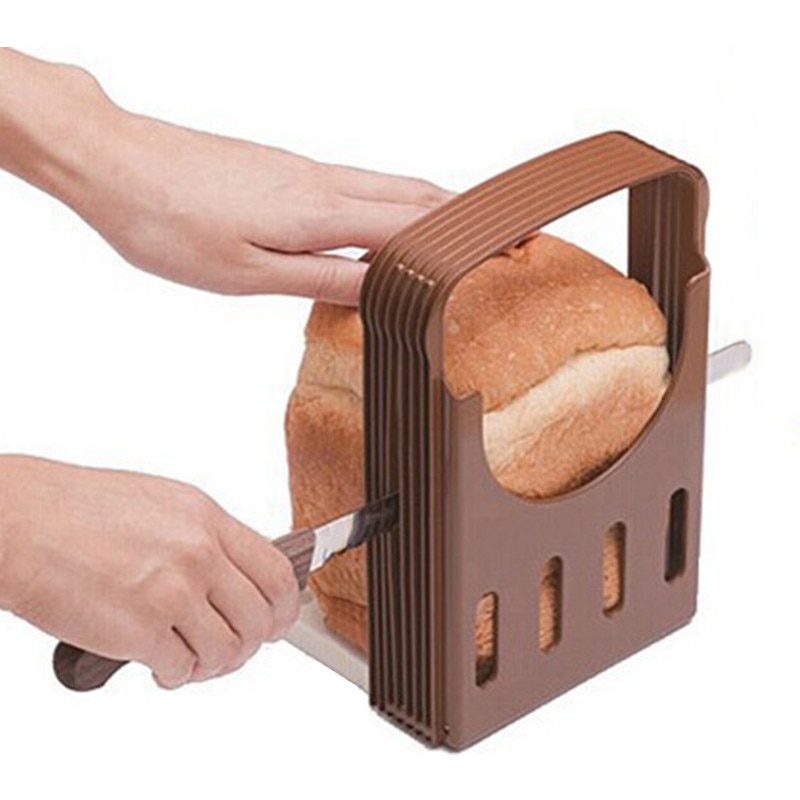 Opvouwbare Praktische Brood Cutter Loaf Toast Slicer Snijden Snijden Gids Bakken Accessoires