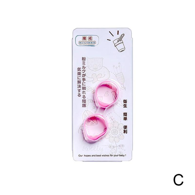 Misurini per latte in polvere per bambini e misurino misurino cucchiaio manico in silicone accessori da cucina strumento di misurazione: C