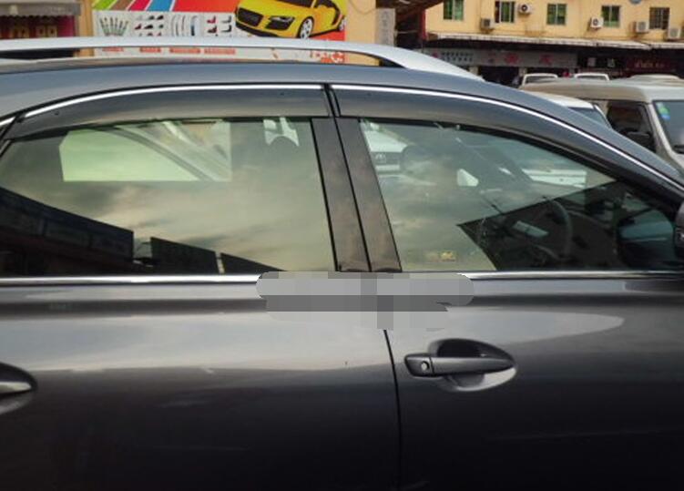 Voor LEXUS RX270 RX350 RX450H Plastic Window Visor Vent Shades Zon Regen Deflector Guard Voor RX270 4 stk/set