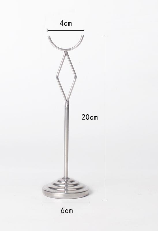 Stainless Steel Clip Wedding Name Card Clamp Restaurant Price Tag Display Seat Label Holder Desk Sign Picture Photo Clip Rack: 3