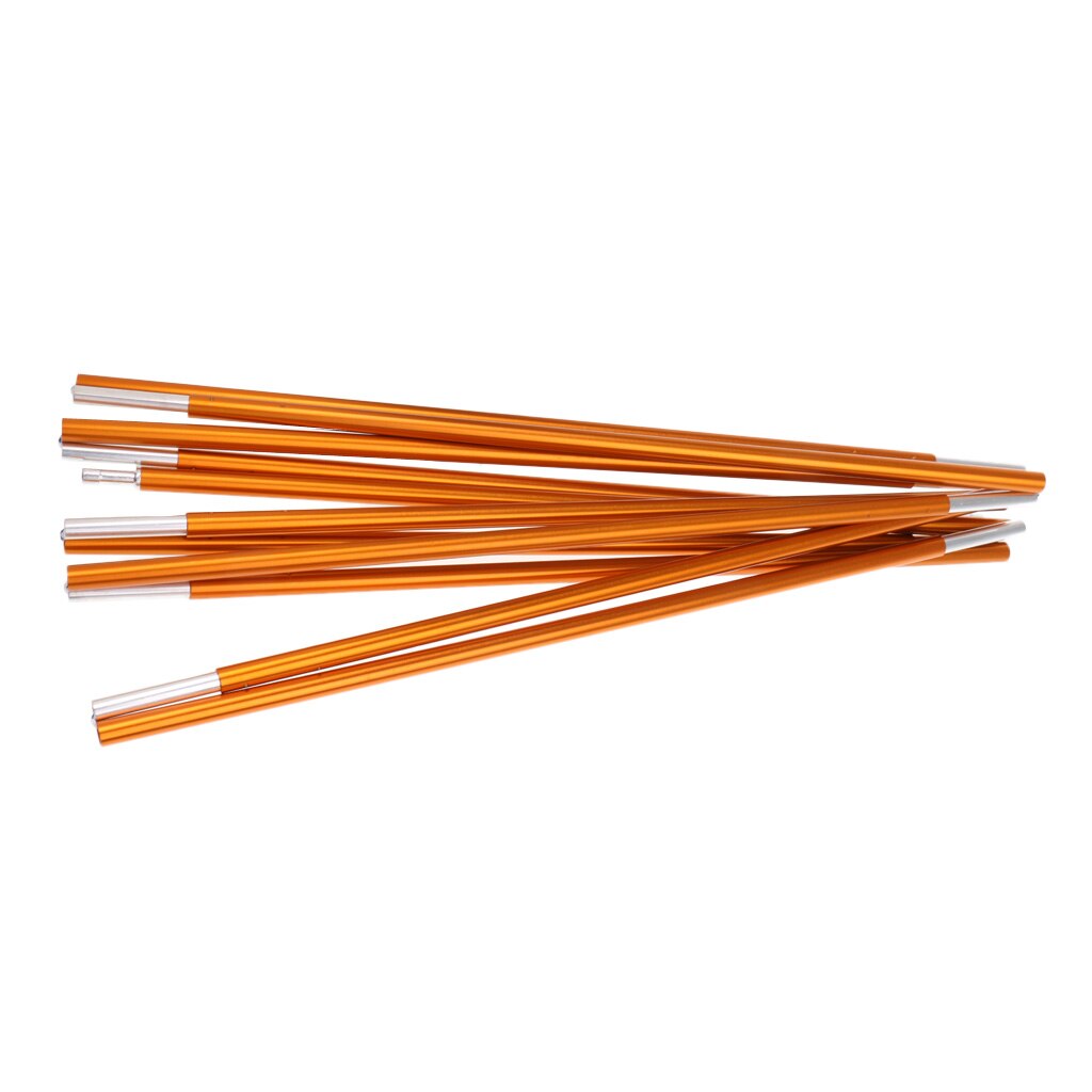 Lightweight Durable Aluminum Alloy Pole Camping Tent Awning Frame Replacement 355cm Φ8.5mm Yellow