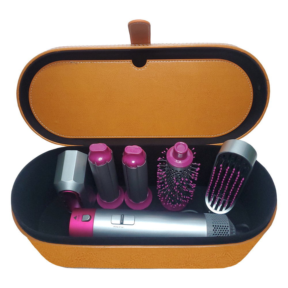 Hoge snelheid 5-in-1 föhn Air Styler Heteluchtborstel Krultang Haarstyler Gereedschap voor Dyson Airwrap met Auto-Wrap Krulspelden: Black / Verenigd Koninkrijk