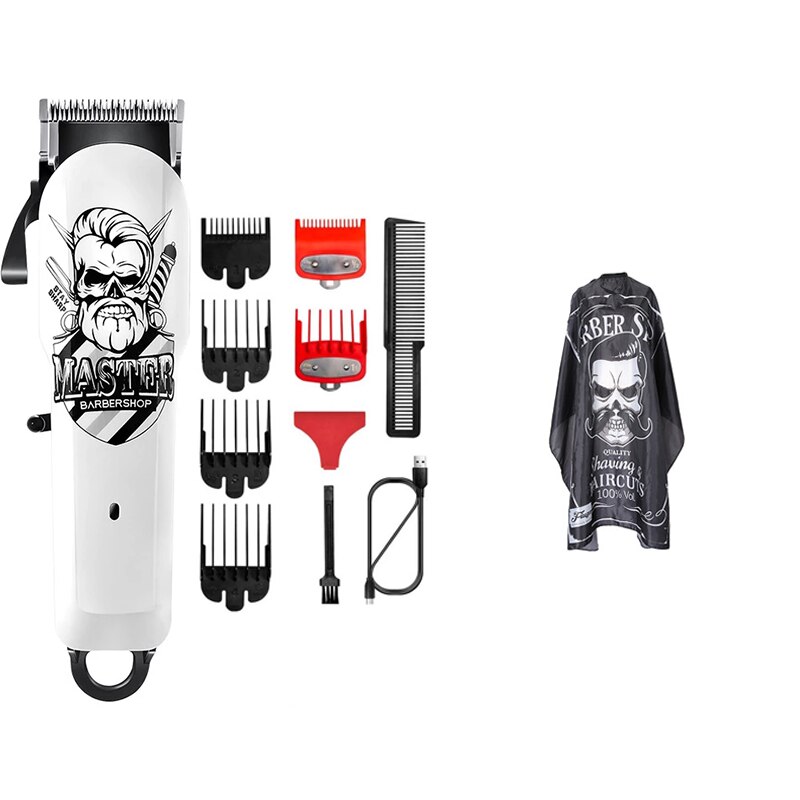 Kapperszaak Tondeuse Professionele Tondeuse Oplaadbare Kapper Elektrische Mannen Cordless Kapsel Verstelbare Keramische Blade: 11