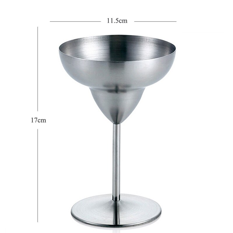 Martini Occhiali Da cocktail Calici in Metallo Tazza di vino Rosso sbarra Creativa Accessori in acciaio inox Margaret Da cocktail Tazza di Alta Qualità
