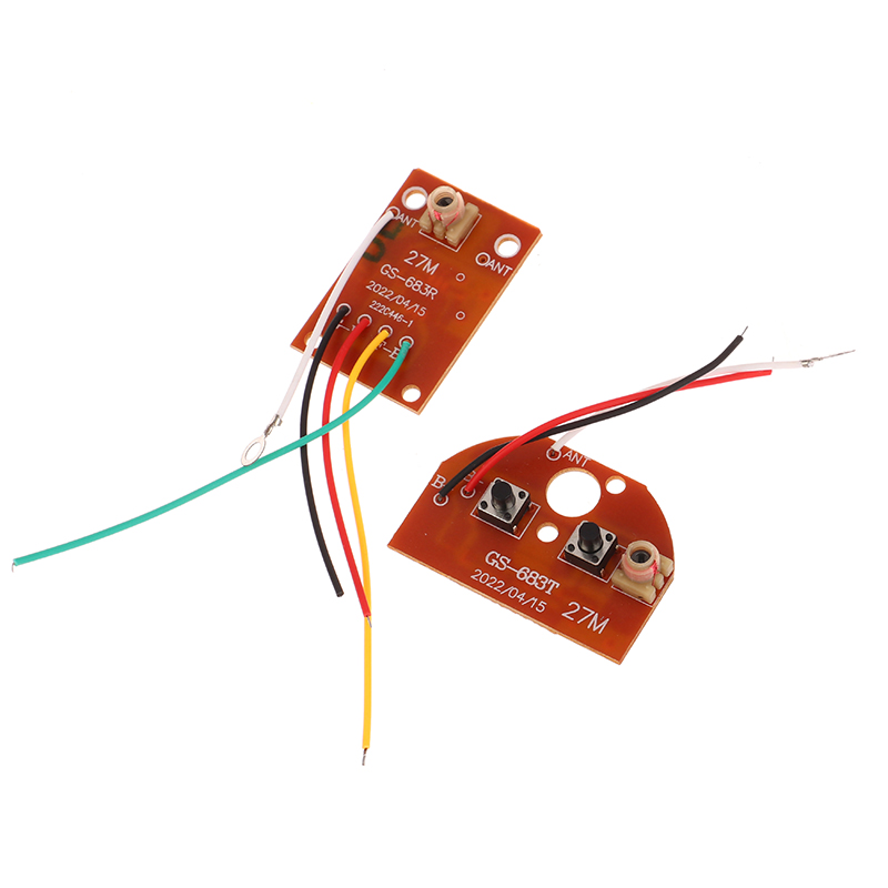 2CH RC Control remoto 27MHz circuito PCB transmisor y placa receptor sistema de Radio para coche camión juguete