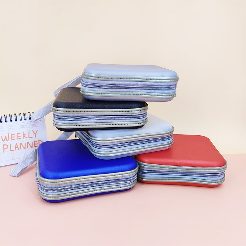 40pcs Portable Disc CD DVD Wallet Storage Organizer Case Boxes Holder CD Sleeve Hard Bag Album Box Cases with Zipper