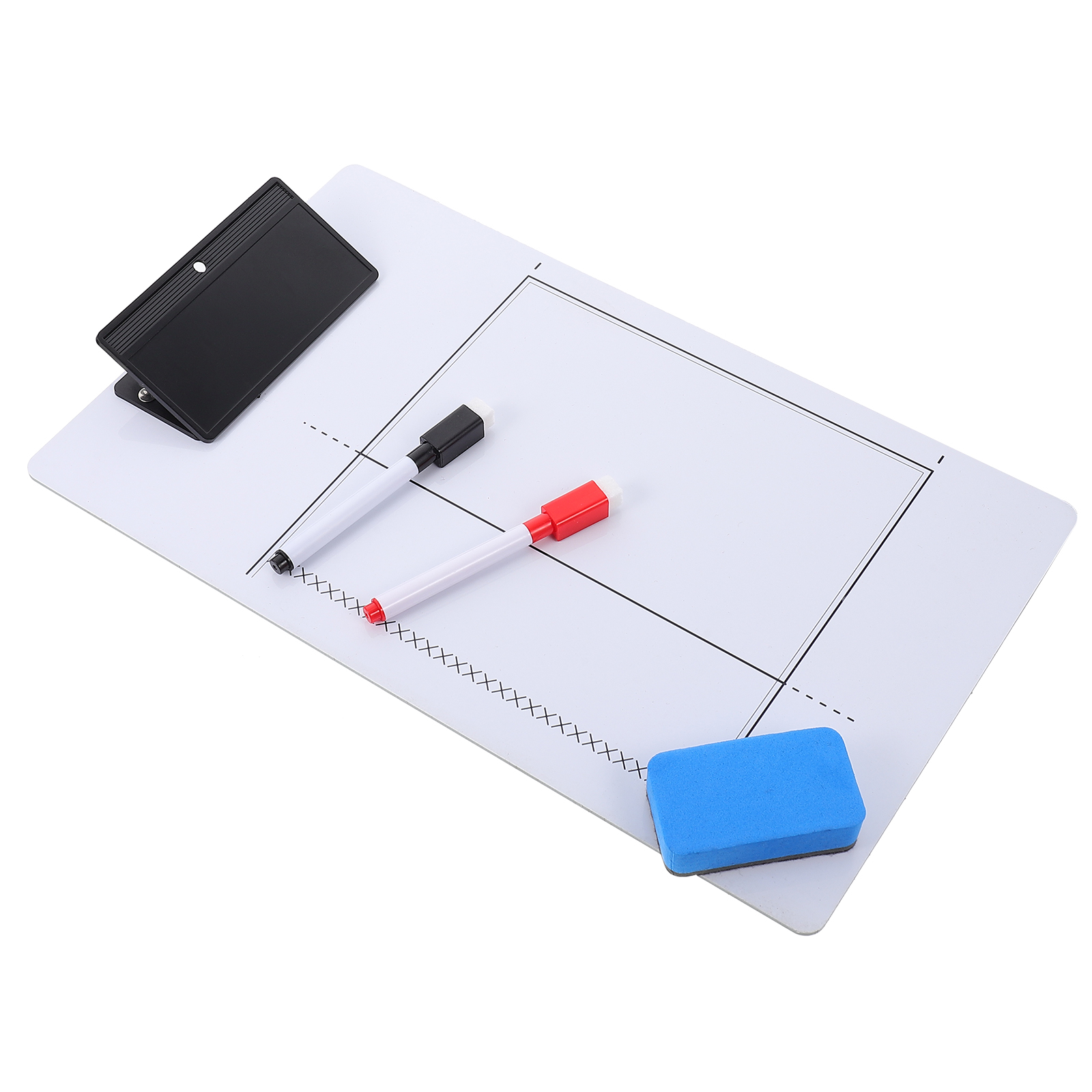 1 set of volleyball game coaching board competition tactics board (white)