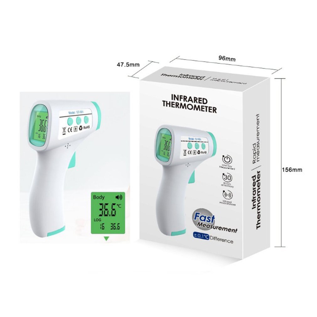 Termómetro digital sin contacto, infrarrojo, medidor de temperatura, instrumento sin contacto