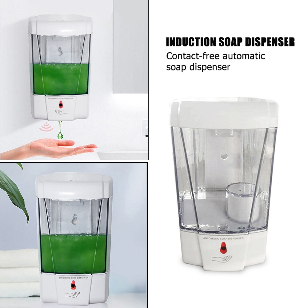 700ml Household Touch Free Touchless Wall Mounted Alcohol Auto Sensor Electric Automatic Hand Sanitizer Liquid Soap Dispenser