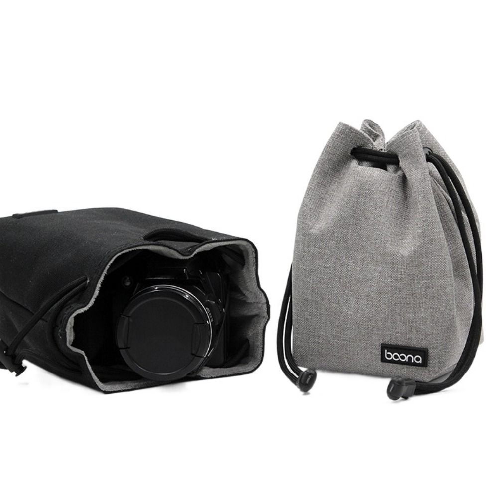 Adjustable Strap Camera Storage Bag Inner Bag Dustproof DSLR Drawstring Bag Handbag Waterproof Photography Protective Bag