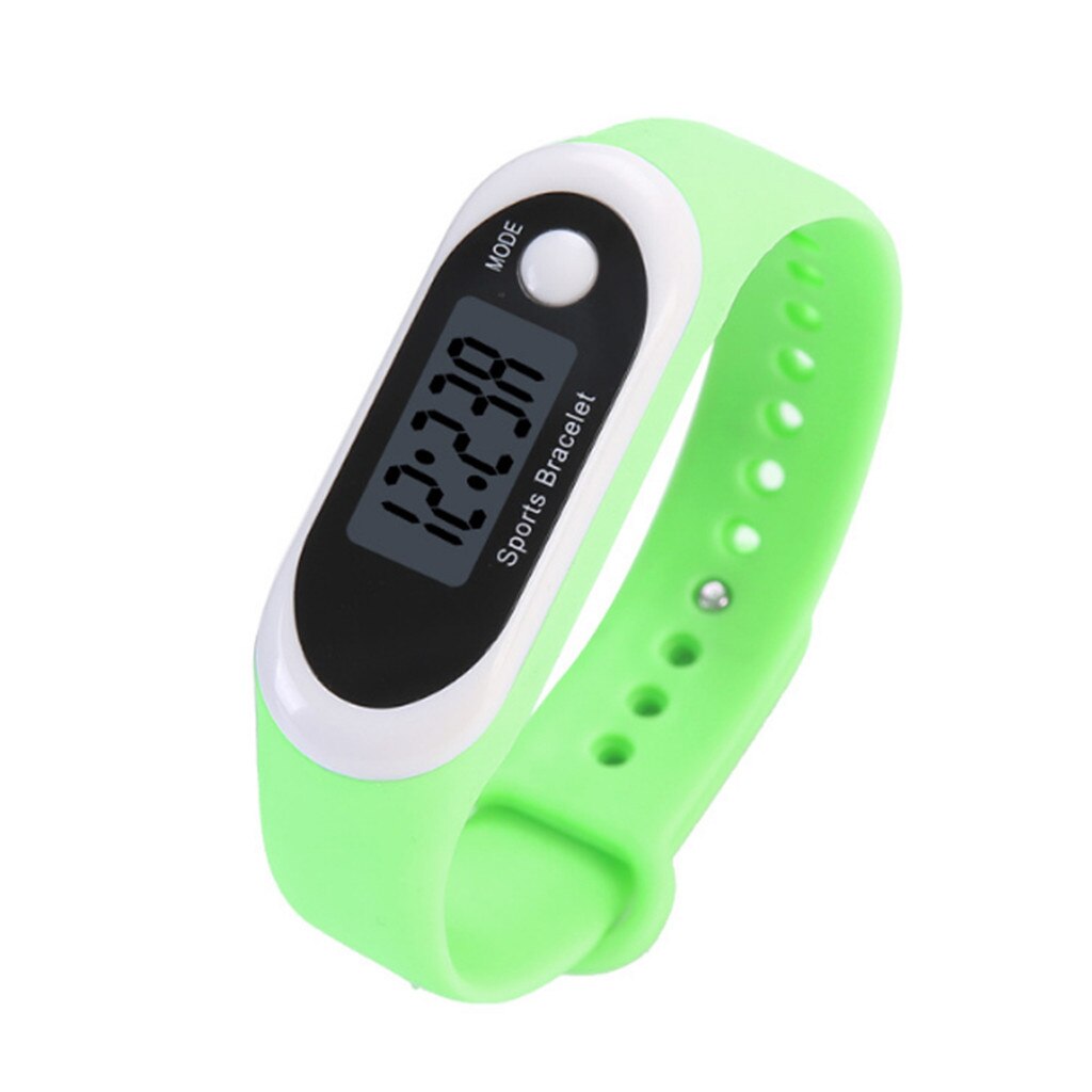 Sport Heren Horloge Siliconen Stappenteller Slimme Armband Horloges Heren Calorie Counter Smart Horloge Relojes Para Hombre: Green