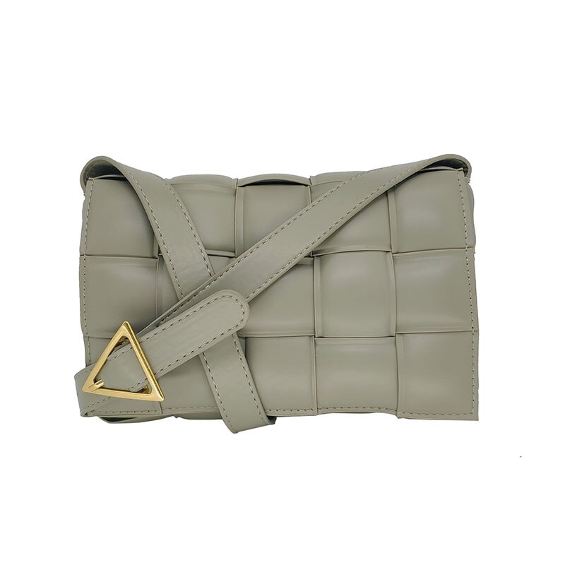 Mujer textura bolso Casual estilo bolso de mujer Popular de nueva salvaje tejido mensajero bolsa de Bolsa De Almohada cuadrada pequeña bolsa: Verde