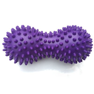 Jordnøddeform massagebold fitness sport træning kropsstress pvc fod spids muskel massage bold hånd spids fysioterapi bold: Lilla