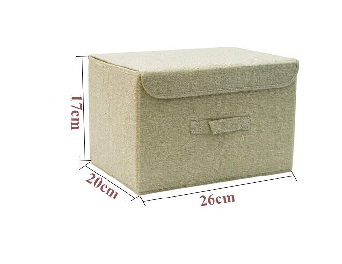 Cotton Fabric Cube Storage Box Cartoon Embroidery Laundry Basket For Cupboard Drawer Showcas Storage Holders Toys Organizer Bins: S Green