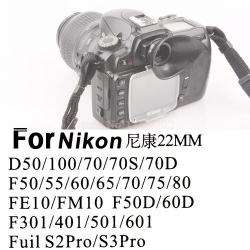 Oculaire oculaire de 22mm, oculaire, bonnet pour D5100 D300 D7000 D3100 D90 D80 D70 D60 F80/F50/F50D/F55/F60/F65/F70/