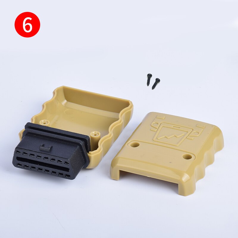 Automotive OBD2 Schweißen Weibliche Diagnose Interface 16pin Stecker OBD2 Gehäuse OBDII Montage