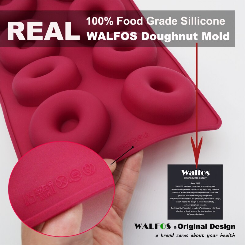 WALFOS Lebensmittel Klasse silikon Krapfen schokolade Schimmel Silikon Krapfen-bilden-Hersteller Kuchen Hersteller Schimmel Nachspeisen backen werkzeuge