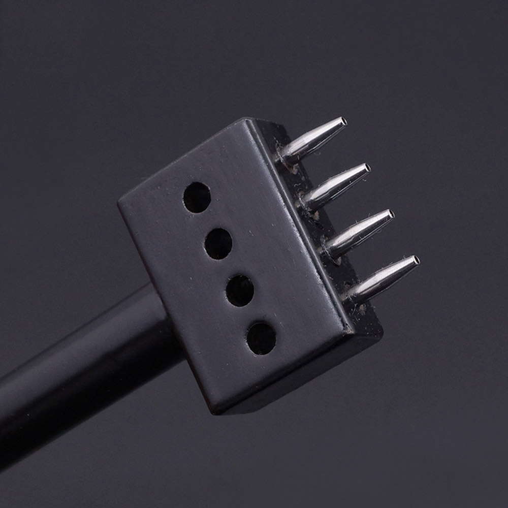 4 5 6 8mm Spacing leather hole punches DIY Hand Perforated Round Stitching Punch Tools Hole Cut Leather Punching Tool 2/4/6/Hole