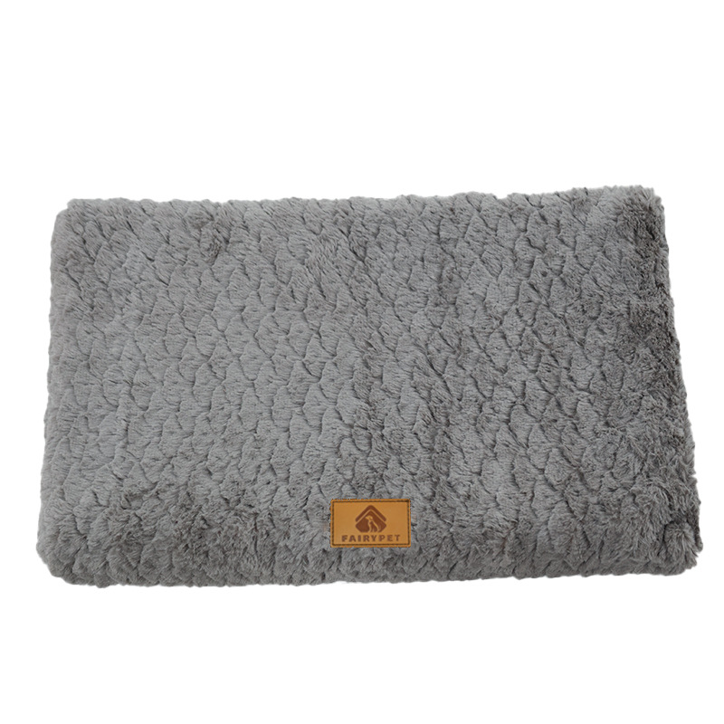 Alfombrilla para perro, cojín para cachorro grande, resistente al desgaste, impermeable, casa, cama mediana y grande, acolchado para perro, accesorios, suministros, alfombra para sofá: L / Gris