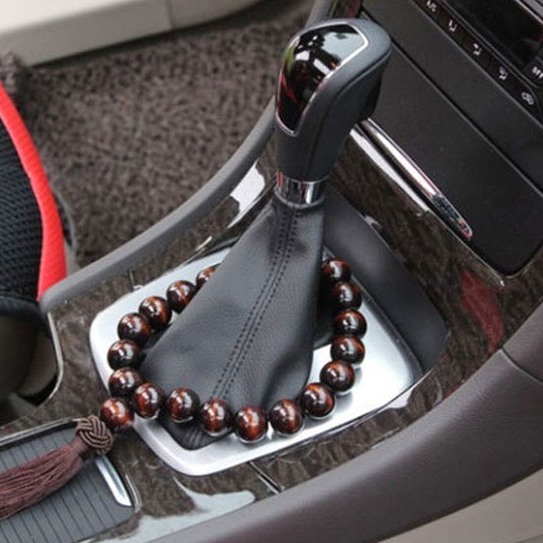 Auto versnellingspook houten boeddha kralen auto decoratie voor hyundai creta  ix25 sonata lf tucson