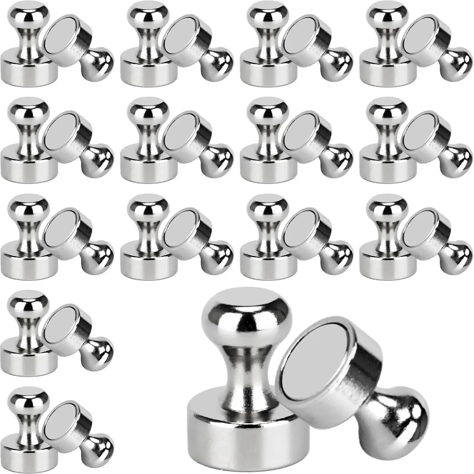 Neodym-Magnet, superstarke Magnetismus-Magnete für Höhle Kühlschrank, Küche, Whiteboard, langlebig, magnetisch, leistungsstarke Hardware-: 2M / Silber