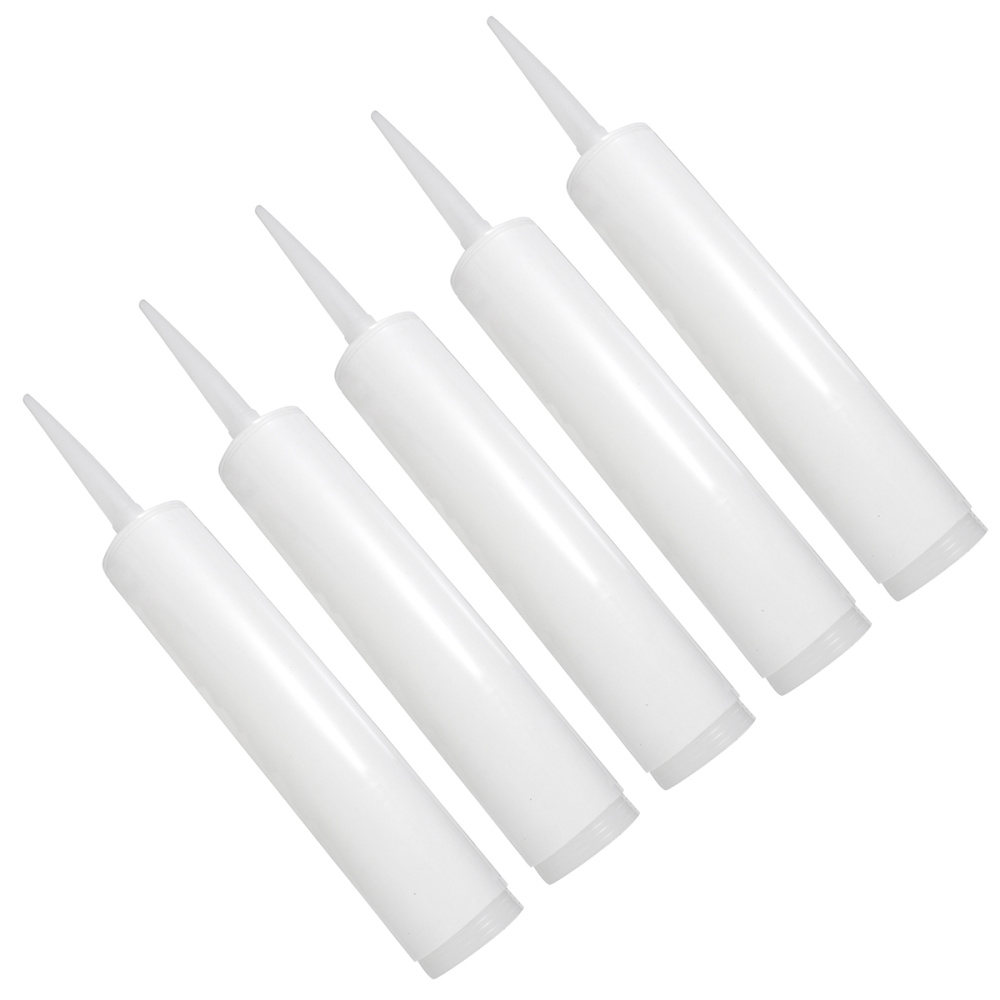 5 Pcs Empty Caulk Tubes Refillable Sealant Caulking Tube Home Supplies: Default Title