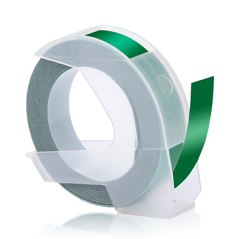 Topcolor kompatybilny Dymo 3D taśmy etykietowe tłoczenie etykiety dla Dymo drukarka do etykiet drukarka wstążka maszyna do etykietowania 1610 Motex E101: Green