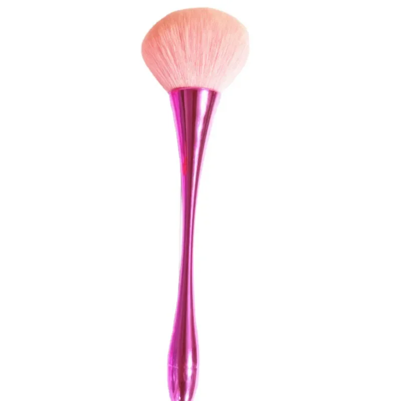 Brocha para colorete en polvo de oro rosa, brocha de maquillaje , cosmética grande para cara, brocha colorete, herramienta de maquillaje: Amarillo claro