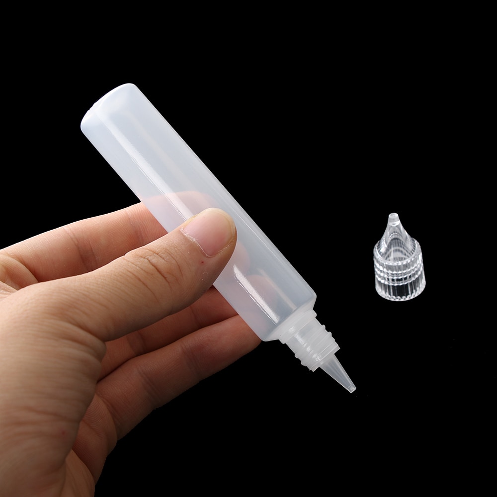 1Pcs 15ML 30ML Glue Applicator Plastic Reuse Needle Squeeze Bottle for Paper Quilling DIY Scrapbooking Paper Craft Tool
