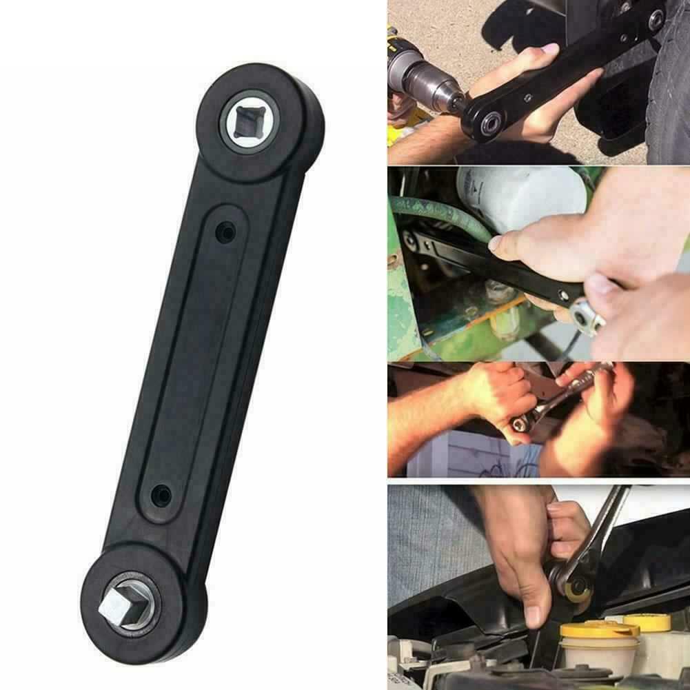 Universal Extension Wrench 3/8'' Extender Adaptor Bar Handle Works Impact Driver for Hard-to-reach Areas Home Car Repair Tools