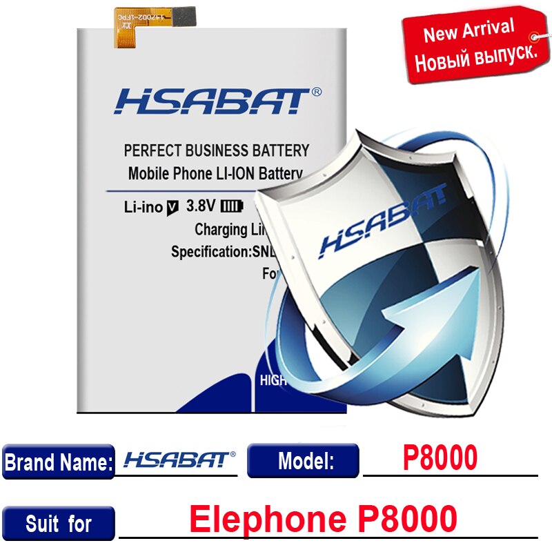 HSABAT-Batería de para Elephone S7 / R9 / S3 / A5 / P8 Max / P8000 / P8 mini / P9000 P9000 Lite / S7 MINI / A4 / M2 / P8: for Elephone P8000