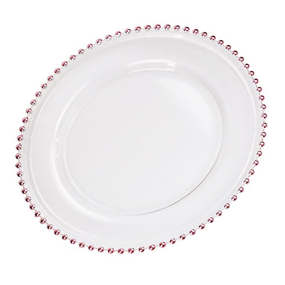 Assiette en verre pour Steak de grande , pour salade, vaisselle en verre (27), 1 pièce