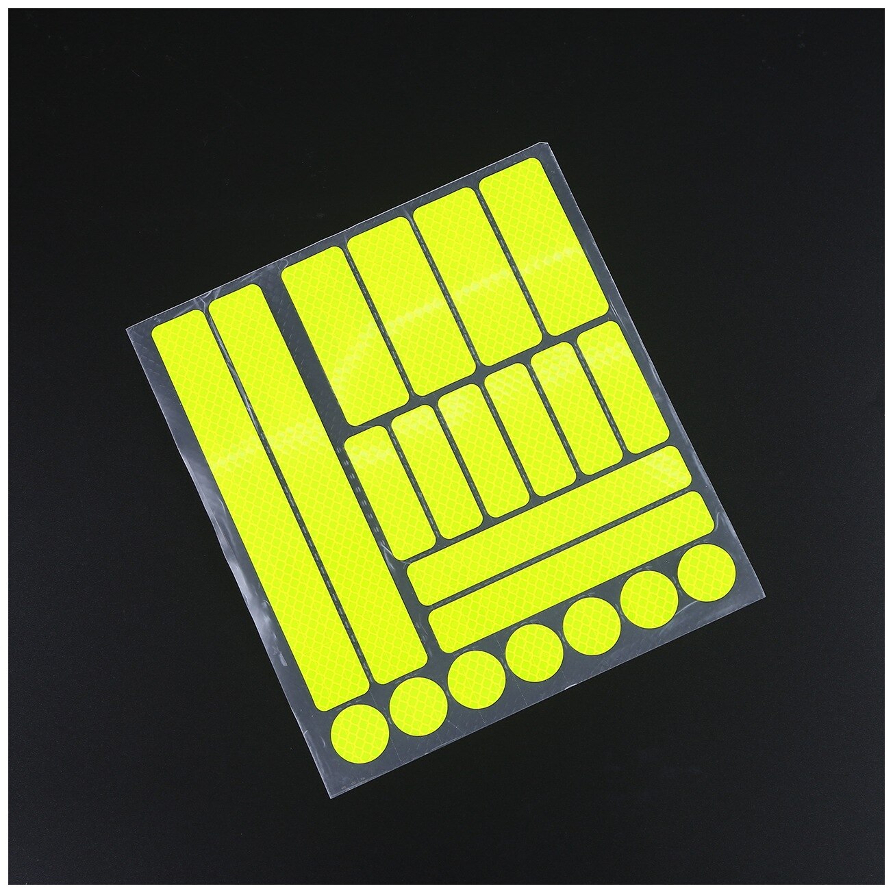 21*23cm Bike Safety Reflective Stickers for Motorcycle Bicycle Reflective Decor Tape Cycling Warning Stickers: light yellow