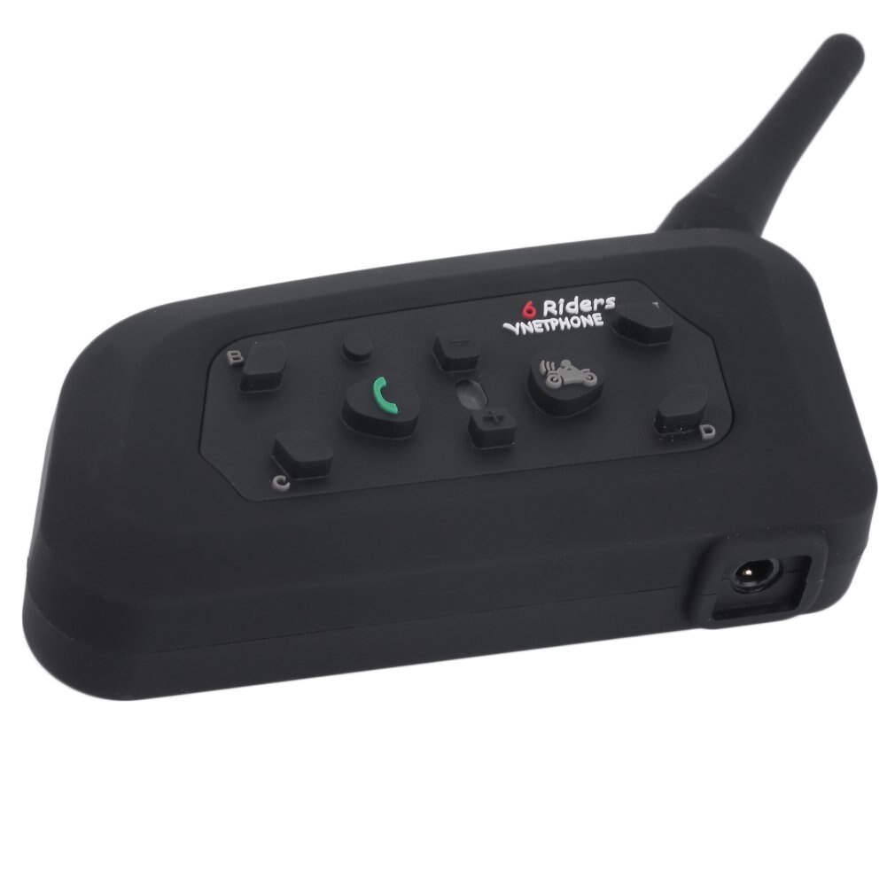 US / EU Plug V6 Helmet Intercom 6 Riders 1200M Motorcycle Bluetooth Intercom Headset Walkie Talkie Helmet BT Interphone