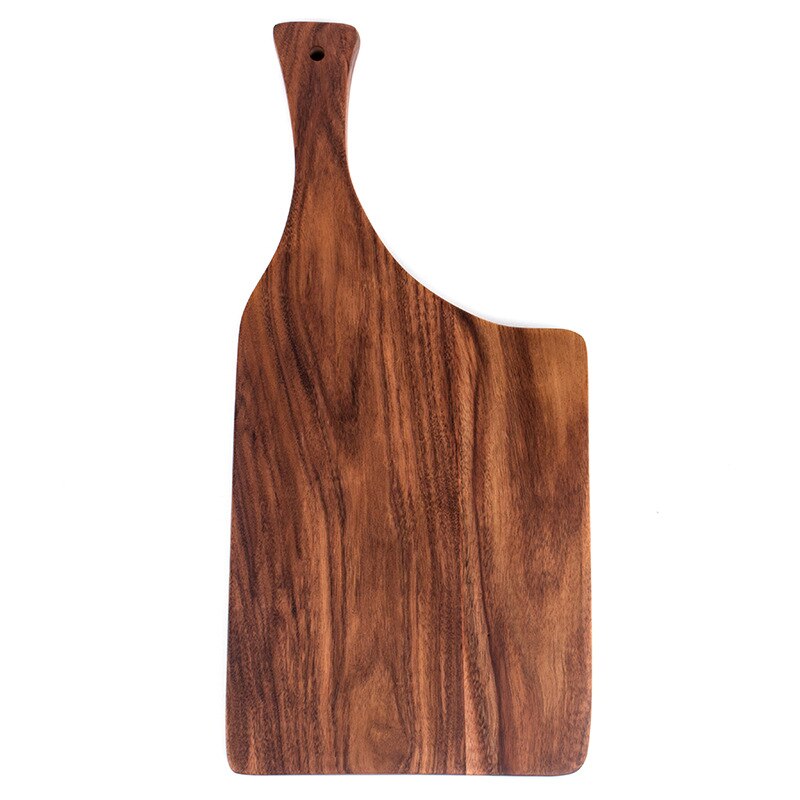 Irregular Wood Cutting board Whole Wood chopping board Blocks Bread board Sushi plate Real wood tray Pizza Chopping board: D36.5x17CM