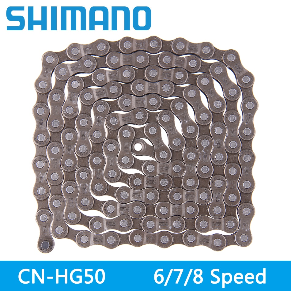 Shimano CN-HG50 6/7/8-Speed Mtb/Racefiets Ketting 6 Speed 7 Speed 8 Speed 112 Links keten Mountain Fiets Accessoires