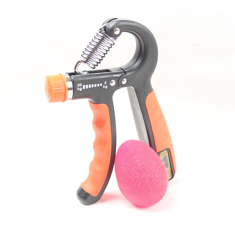Pinza electrónica de conteo para la salud con pelota elástica, agarre ajustable para el dedo, ejercicio pesado, fuerza para recuperación muscular: red set