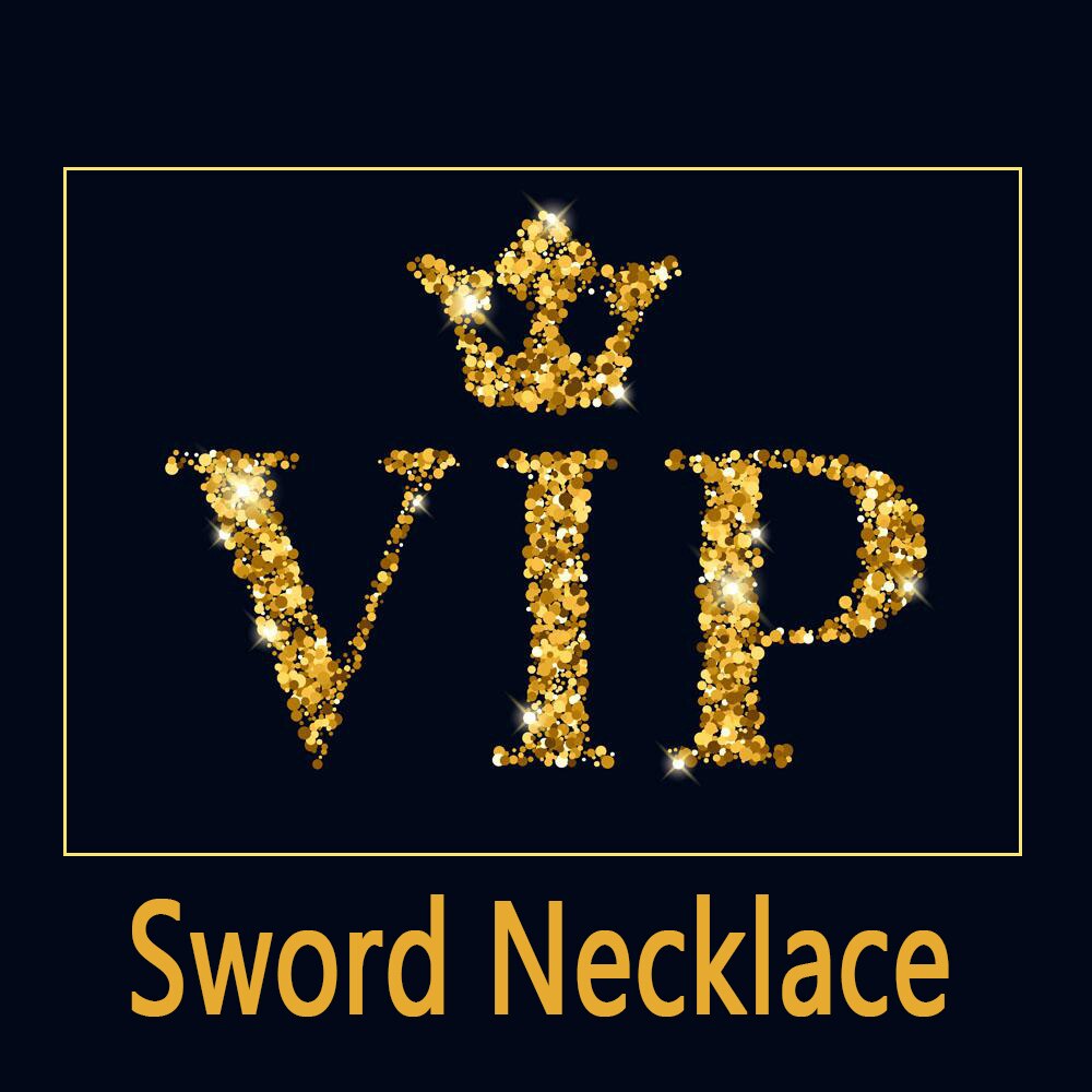 Vip sword pendant necklace for women and men (dorpshipping): 60cm