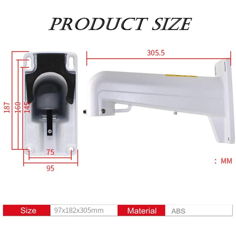 Cctv Security DS-1602ZJ Aluminium Muurbeugel Surveillance Voor Hikvision Speed Dome Ptz Camera Side Bracket Ondersteuning