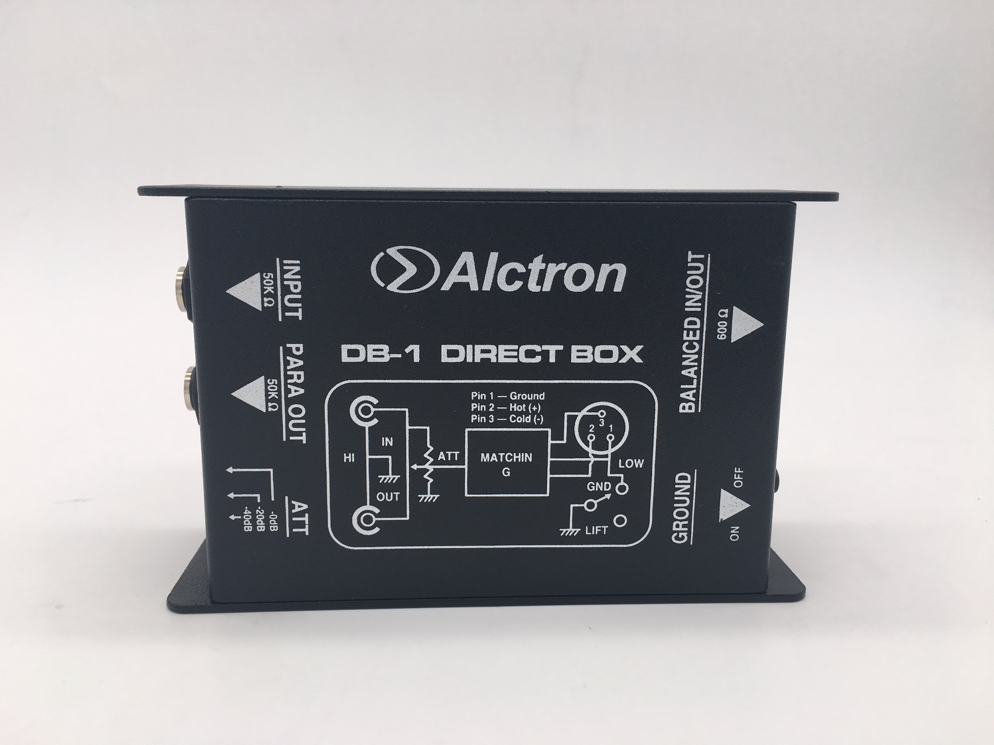 Alctron DB-1 DI Direct Box DI Box passief single channel direct box converteren HI-Z signaal naar LO-Z XLR voor Toetsenist, bassist