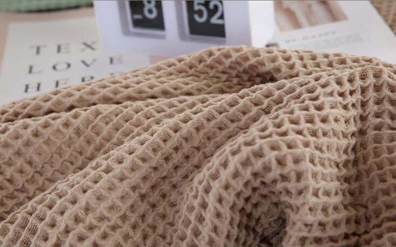 41 bomulds vaffel håndklædetæppe til seng bløde plader til børn teenagere letvægts sengetæppe tilbage til skolen teenager tæpper