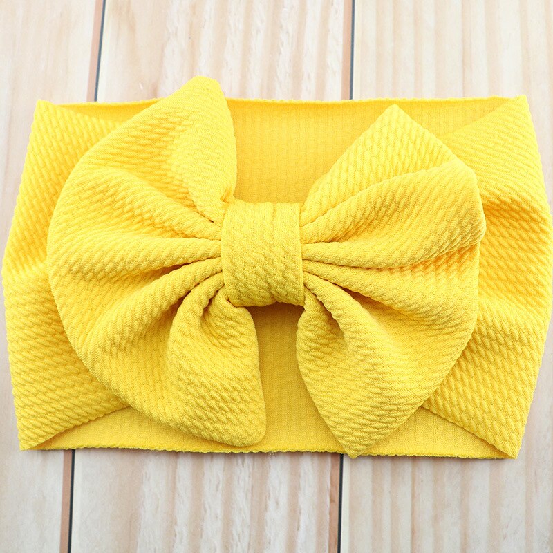 Baby Meisje Hoofdbanden Haarband Baby Hoofdband Bladerdeeg Bandeau Bebe Fille Bullet Stof Boog Knoop Headwraps Tulband Baby Haar Accessoires: 6