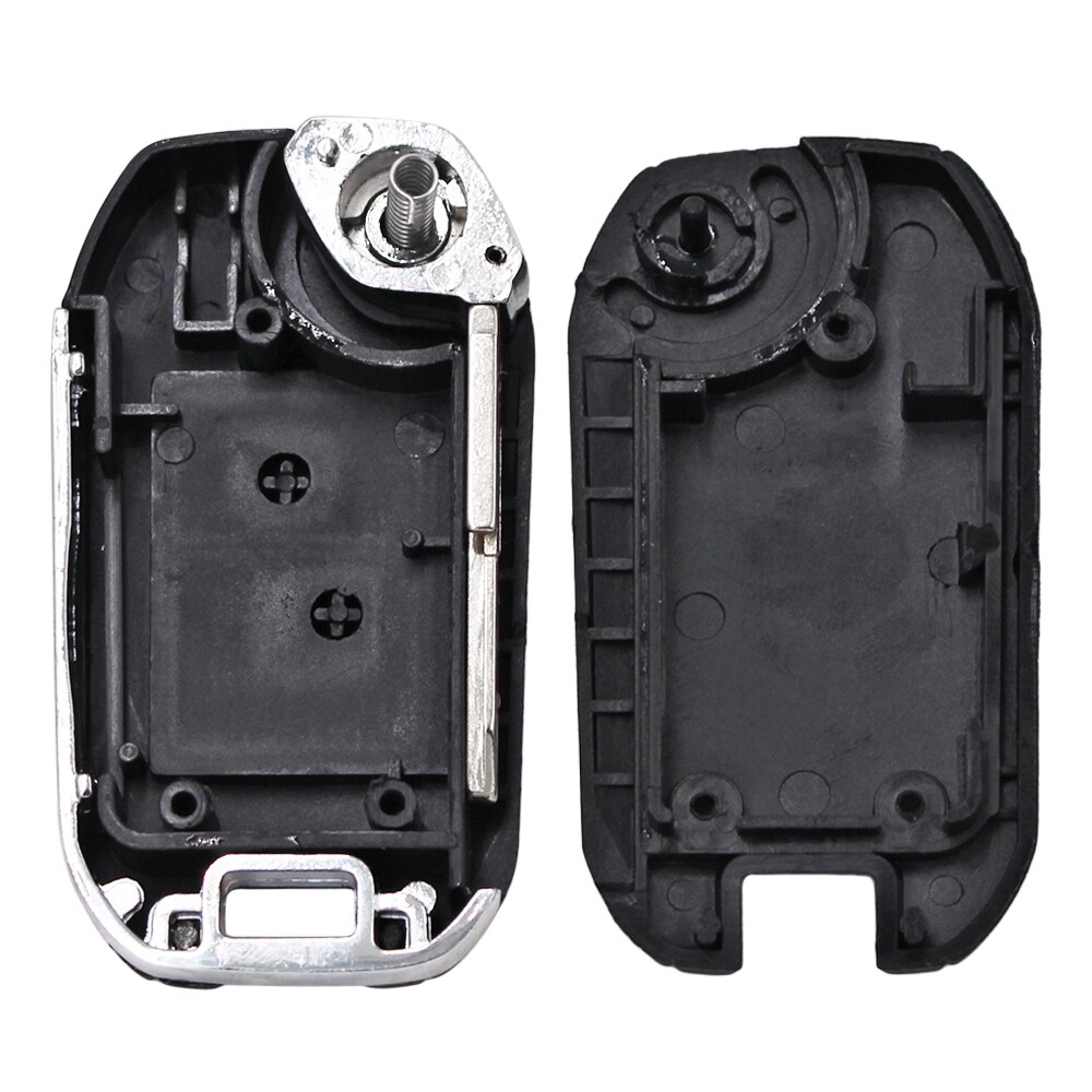 Modified Flip Folding Car Key Fob Shell For Peugeot 206 207 Remote 2 Button Key Case