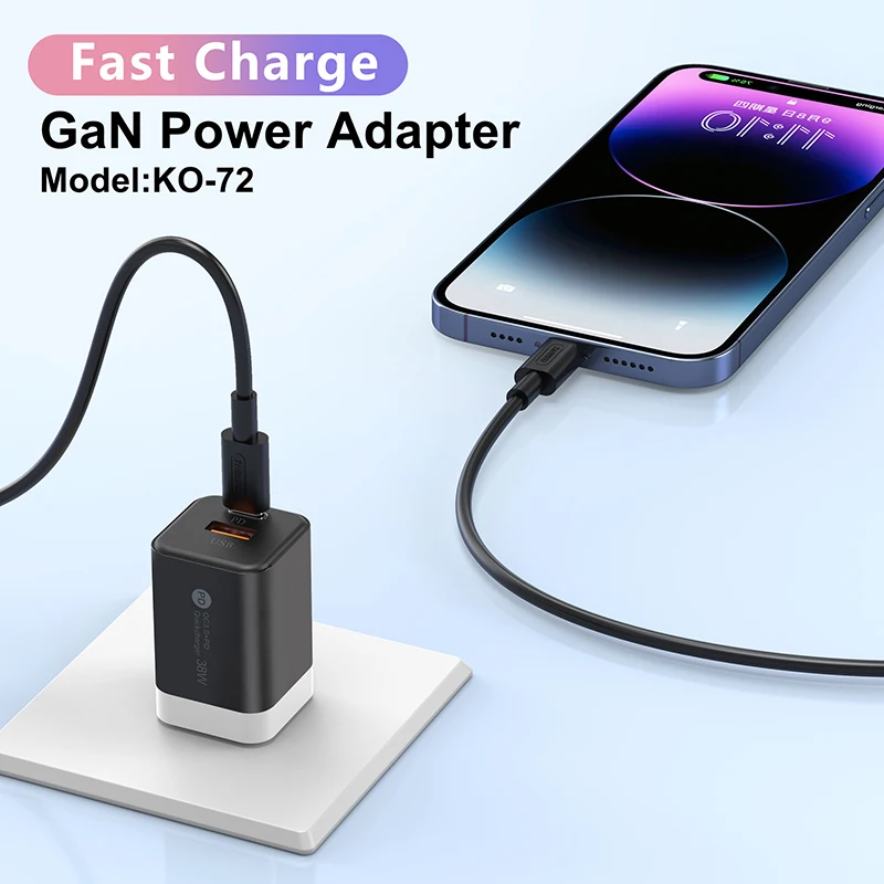 Xiaomi ultrasnabbladdare typ-c snabbladdningsadapter usb 3.0 2 portar snabb telefonladdare eu/us-kontakt för iphone huawei